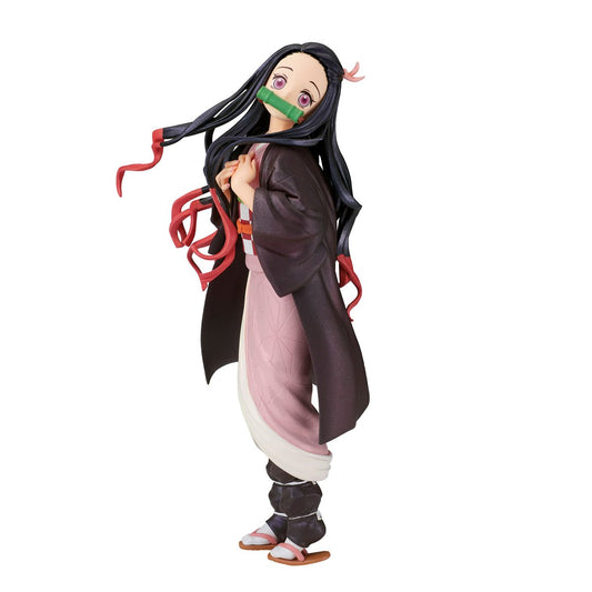 Nezuko Kamado figurine presented by Banpresto. The figure features glitter materials. 