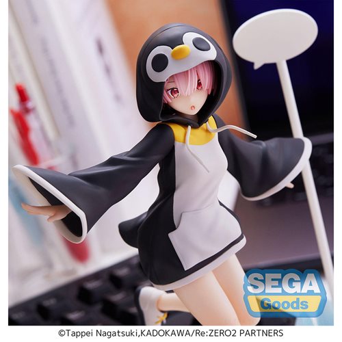 A Ram figure from Re: Zero, dressed in a little bird costume.