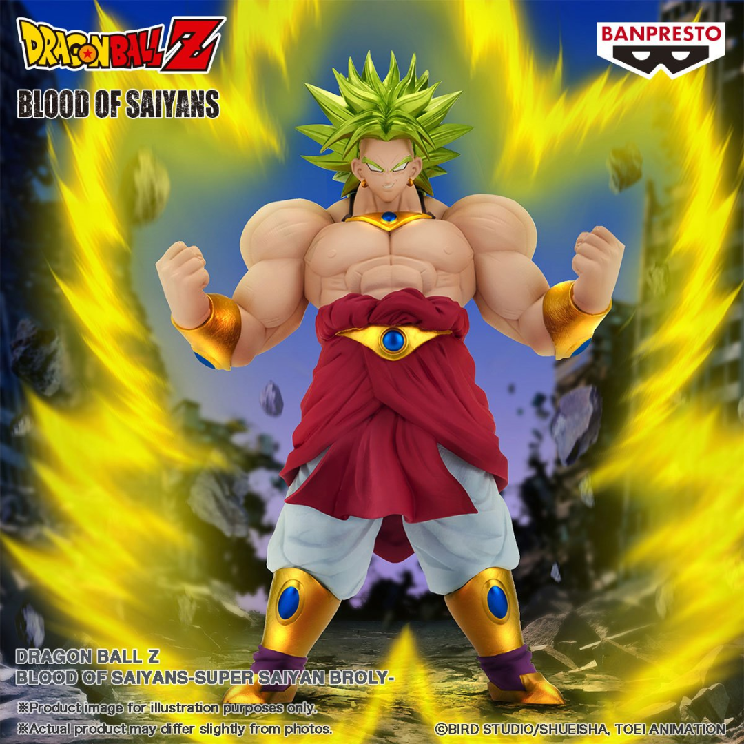 Dragon Ball Z -  Blood of Saiyans - Super Saiyan Broly Figure - Banpresto