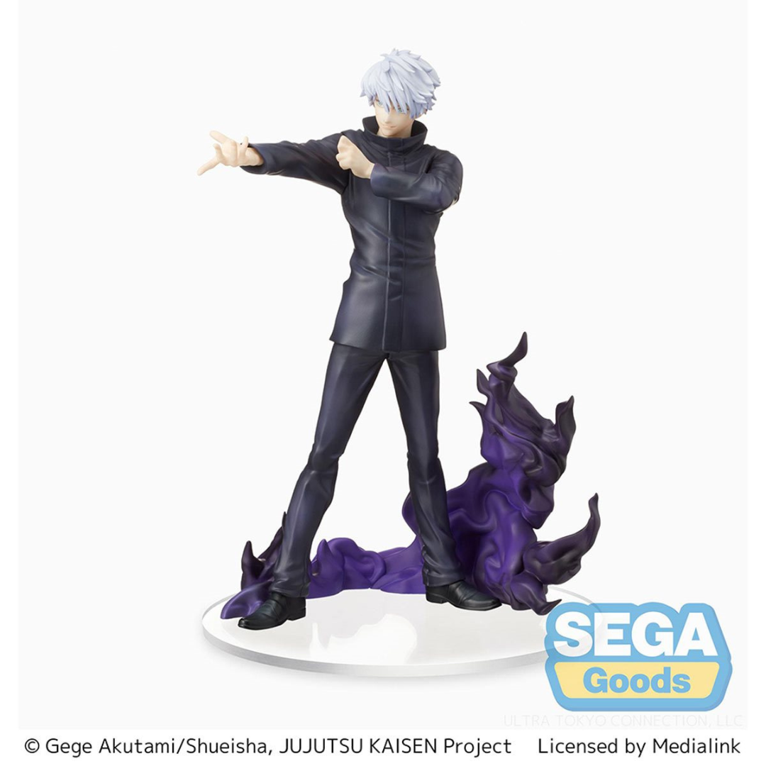 Satoru Gojo figure featuring his Hollow Purple figure from Luminasta.