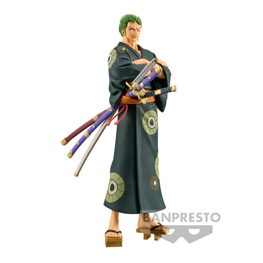 One Piece - DXG The Grandline Series - Wanokuni Roronoa Zoro Figure Yukata ver. - Banpresto